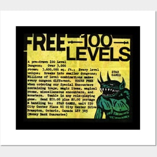 Free 100 Levels Posters and Art